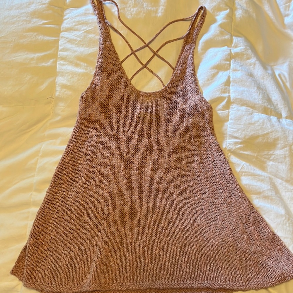 Worn once American eagle sweater tank top